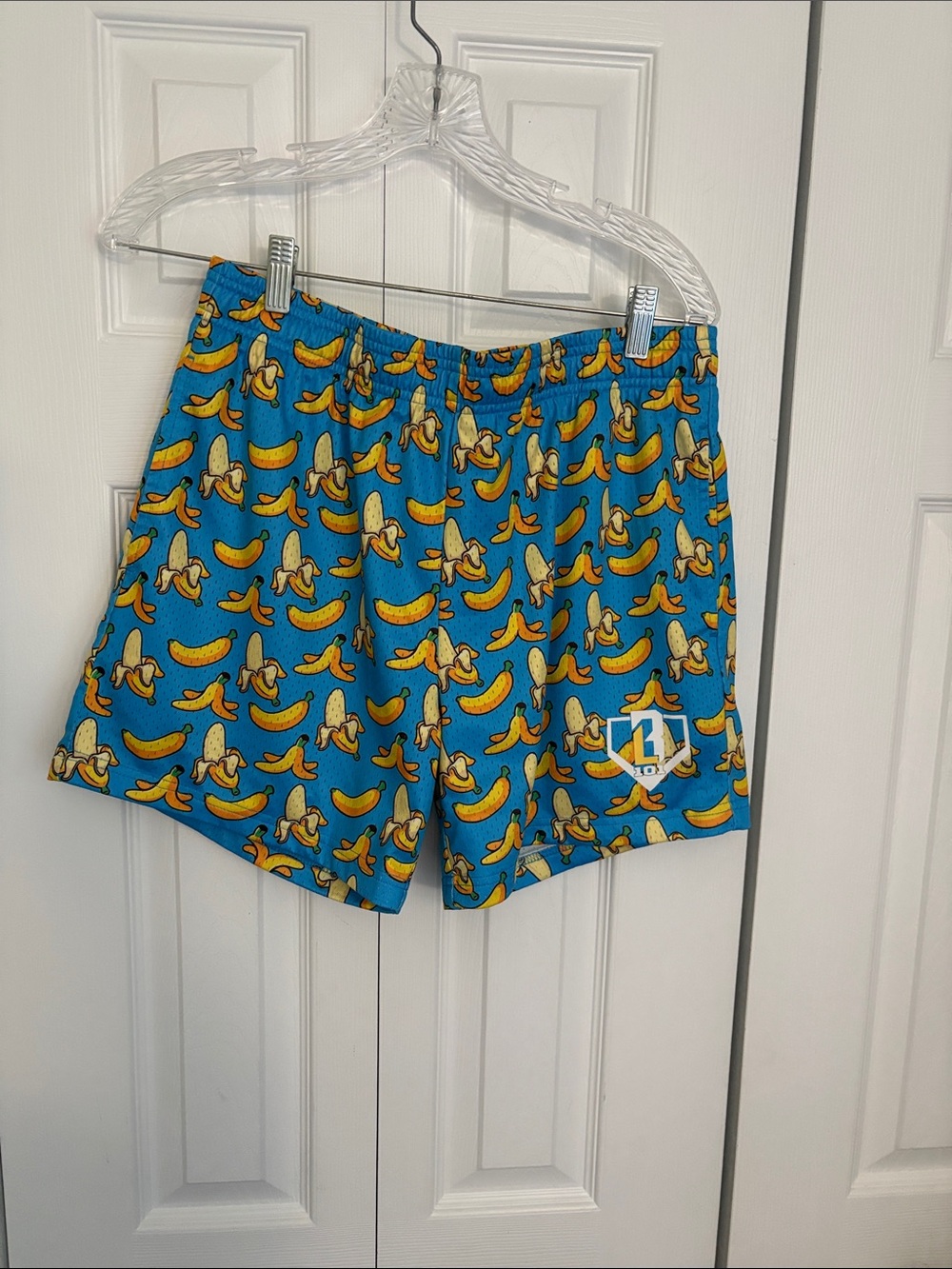 Mens Banana Print baseball shorts
